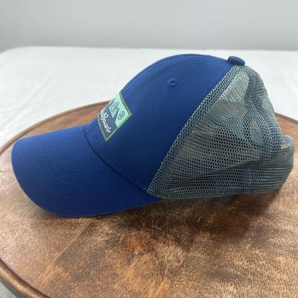Eddie Bauer Hat Cap Trucker Mesh Snapback Blue Camping Outdoor Hiking Mountains - Picture 4 of 12